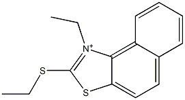 1-Ethyl-2-(ethylthio)naphtho[1,2-d]thiazol-1-ium Struktur