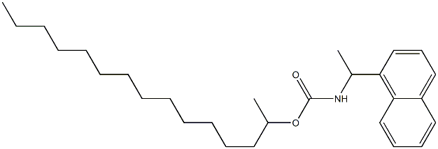 N-[1-(1-Naphtyl)ethyl]carbamic acid (1-methyltetradecyl) ester Struktur