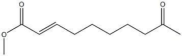 9-Oxo-2-decenoic acid methyl ester Struktur