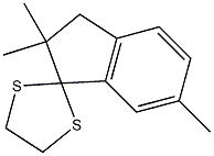 2,2,6-Trimethylspiro[indane-1,2'-[1,3]dithiolane] Struktur