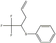 5,5,5-Trifluoro-4-phenylthio-1-pentene Struktur