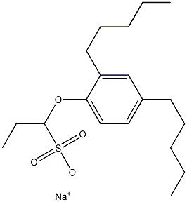 1-(2,4-Dipentylphenoxy)propane-1-sulfonic acid sodium salt Struktur