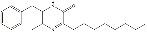 3-Octyl-5-methyl-6-benzylpyrazin-2(1H)-one Struktur