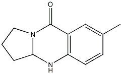 1,2,3,3a-Tetrahydro-7-methylpyrrolo[2,1-b]quinazolin-9(4H)-one Struktur