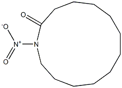 1-Nitro-1-azacyclotridecan-2-one Struktur