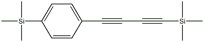 1-(4-Trimethylsilylphenyl)-4-trimethylsilyl-1,3-butanediyne Struktur