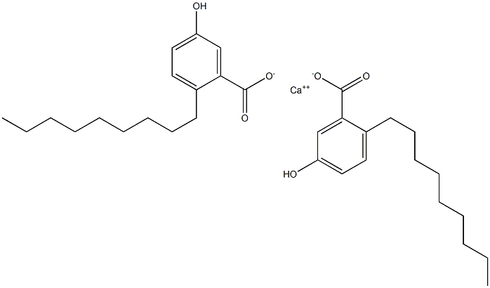 Bis(2-nonyl-5-hydroxybenzoic acid)calcium salt Struktur