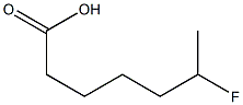 6-Fluoroheptanoic acid Struktur