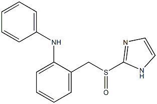 N-Phenyl-2-[(1H-imidazol-2-yl)sulfinylmethyl]aniline Struktur