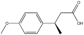 (R)-3-(4-Methoxyphenyl)butyric acid Struktur