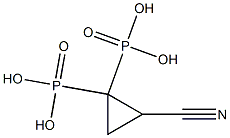 [2-Cyanocyclopropane-1,1-diyl]bisphosphonic acid Struktur