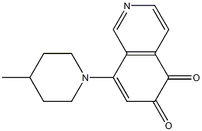 8-(4-Methylpiperidin-1-yl)isoquinoline-5,6-dione Struktur