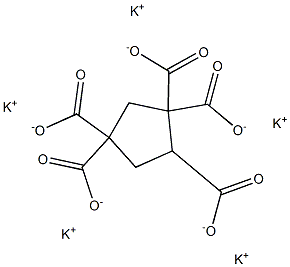 1,1,3,3,4-Cyclopentanepentacarboxylic acid pentapotassium salt Struktur