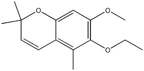 2,2,5-Trimethyl-6-ethoxy-7-methoxy-2H-1-benzopyran Struktur