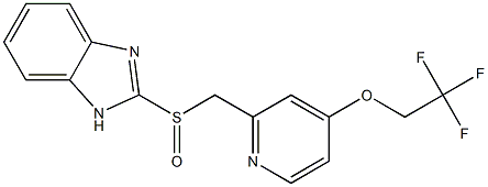 2-[[[4-(2,2,2-Trifluoroethoxy)pyridin-2-yl]methyl]sulfinyl]-1H-benzimidazole Struktur