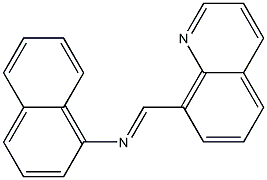 N-(Naphthalen-1-yl)quinoline-8-methanimine Struktur