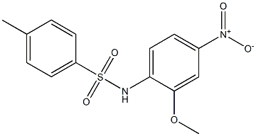 N-(2-Methoxy-4-nitrophenyl)-4-methylbenzenesulfonamide Struktur