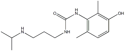 N-(2,6-Dimethyl-3-hydroxyphenyl)-N'-[3-(isopropylamino)propyl]urea Struktur