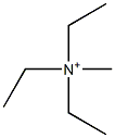 Methyltriethylammonium Struktur