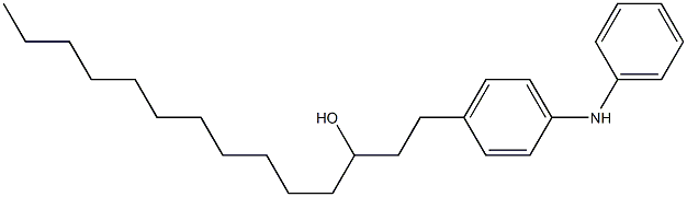 4-(3-Hydroxytetradecyl)phenylphenylamine Struktur