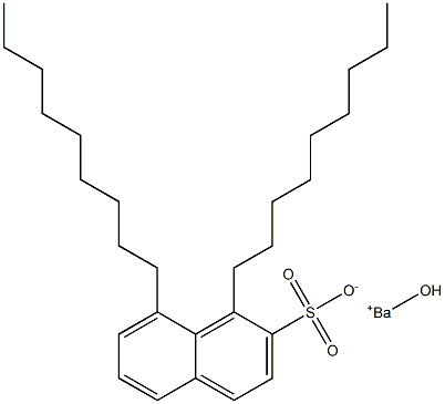 1,8-Dinonyl-2-naphthalenesulfonic acid hydroxybarium salt Struktur