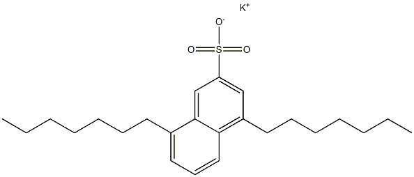 4,8-Diheptyl-2-naphthalenesulfonic acid potassium salt Struktur