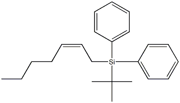 (Z)-1-[Diphenyl(tert-butyl)silyl]-2-heptene Struktur