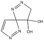 4,4-Dihydroxy-1,2,6,7-tetraazaspiro[4.4]nona-1,6,8-triene Struktur