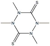 1,2,4,5-Tetrahydro-1,2,4,5-tetramethyl-1,2,4,5-tetrazine-3,6-dithione Struktur