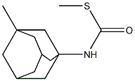 (5-Methyladamantan-1-yl)thiocarbamic acid S-methyl ester Struktur