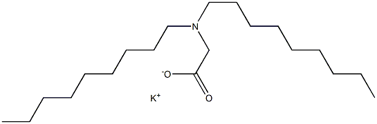 N,N-Dinonylglycine potassium salt Struktur