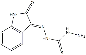 3-[(Hydrazinothiocarbonyl)aminoimino]-1H-indol-2(3H)-one Struktur