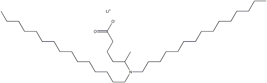 5-(Dipentadecylamino)hexanoic acid lithium salt Struktur