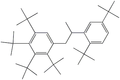 1-(2,3,4,5-Tetra-tert-butylphenyl)-2-(2,5-di-tert-butylphenyl)propane Struktur