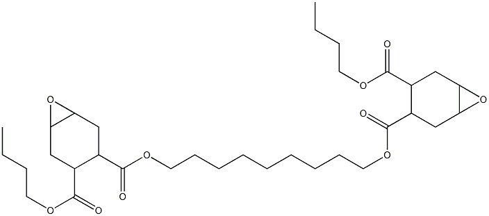 Bis[2-(butoxycarbonyl)-4,5-epoxy-1-cyclohexanecarboxylic acid]1,9-nonanediyl ester Struktur