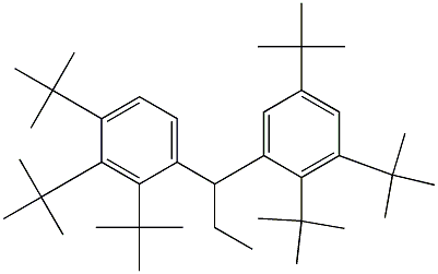 1-(2,3,4-Tri-tert-butylphenyl)-1-(2,3,5-tri-tert-butylphenyl)propane Struktur