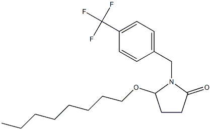 5-(Octyloxy)-1-[4-(trifluoromethyl)benzyl]pyrrolidin-2-one Struktur