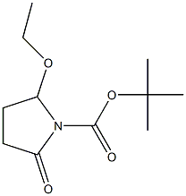 1-(tert-Butyloxycarbonyl)-5-ethoxypyrrolidin-2-one Struktur