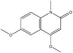 4,6-Dimethoxy-1-methylquinolin-2(1H)-one Struktur