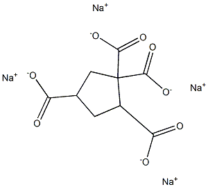 1,1,2,4-Cyclopentanetetracarboxylic acid tetrasodium salt Struktur