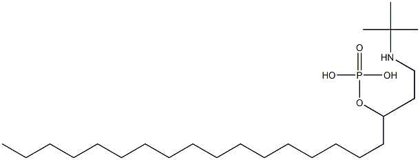 Phosphoric acid [2-(tert-butylamino)ethyl]octadecyl ester Struktur