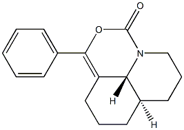 (9aR,9bR)-2,3,6,7,8,9,9a,9b-Octahydro-6-oxo-4-phenyl-6a-aza-5-oxa-1H-phenalene Struktur