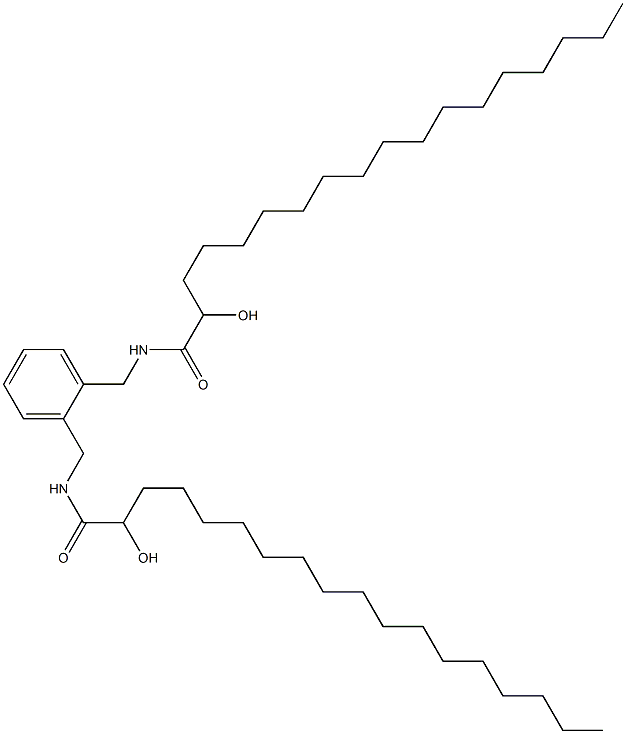 N,N'-(1,2-Phenylenebismethylene)bis(2-hydroxystearamide) Struktur