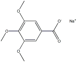 3,4,5-Trimethoxybenzoic acid sodium salt Struktur