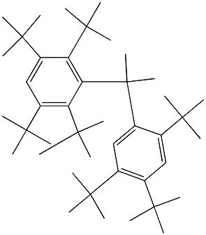 2-(2,3,5,6-Tetra-tert-butylphenyl)-2-(2,4,5-tri-tert-butylphenyl)propane Struktur