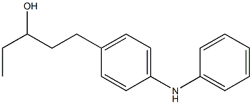 4-(3-Hydroxypentyl)phenylphenylamine Struktur