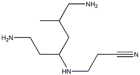 N'-(2-Cyanoethyl)-5-methylhexane-1,3,6-triamine Struktur