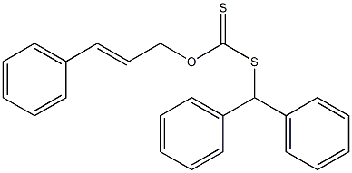 Dithiocarbonic acid O-cinnamyl S-benzhydryl ester Struktur