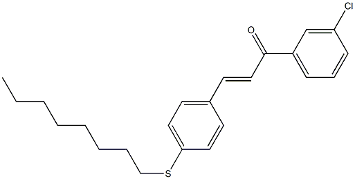 4-((Octylthio))-3'-chlorochalcone Struktur