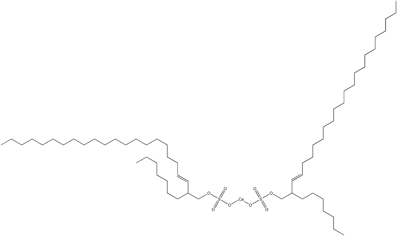 Bis(2-heptyl-3-tricosenyloxysulfonyloxy)calcium Struktur